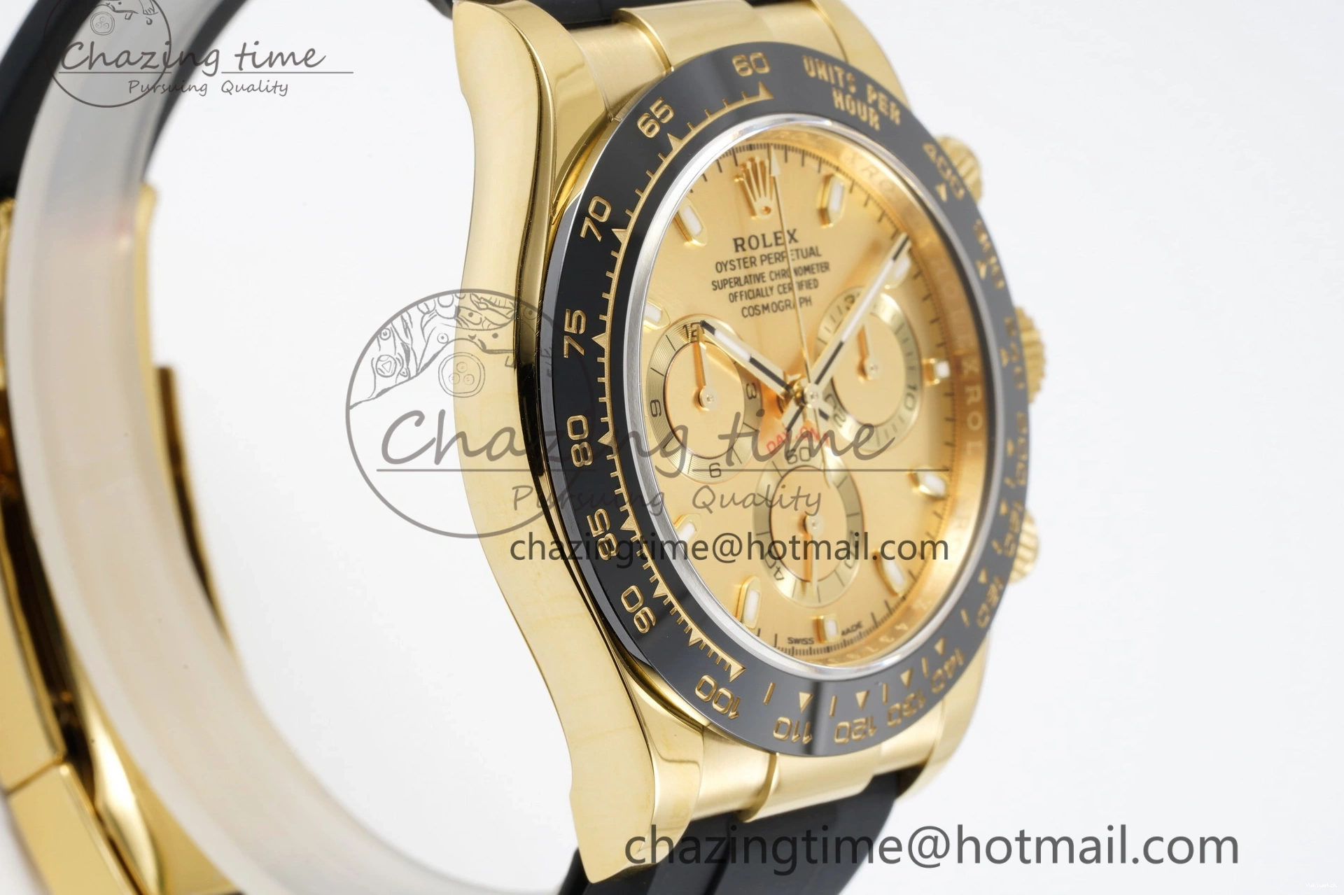 SA4130 Strap Rubber 1:1 Daytona BTF Best 116518 Lume on V2 Dial Oysterflex Edition YG 0523
